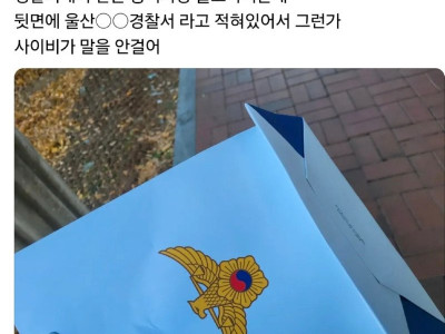 이 종이가방 들고 다니면 사이비가 말 안 걸어