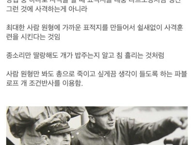 미군에서 행해지는 살인 무감각 훈련