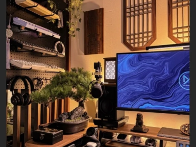 한국 전통 컨셉의 데스크 셋업