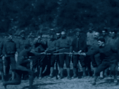 옛날 총검술 훈련.gif