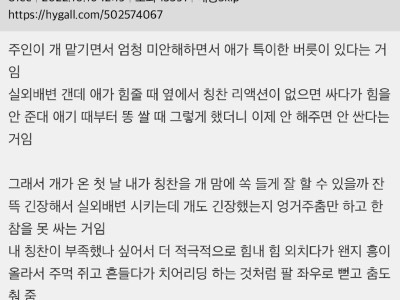 옛날에 아는 개 며칠 봐준 썰.jpg