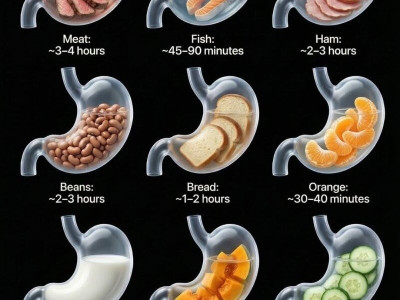음식별 평균 소화시간