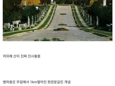 실제 진시황릉의 압도적인 위엄