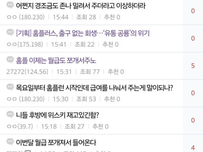 홈플러스 생각보다 심각하네 월급 밀린다함