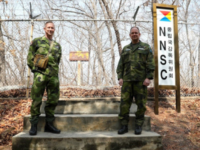 한반도에 주둔중인 중립국 군인들