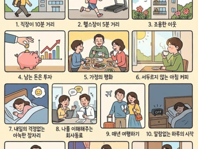 삶의 진정한 사치 13가지