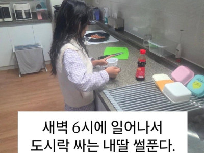 급식 파업에 도시락 싸가는 딸내미.jpg