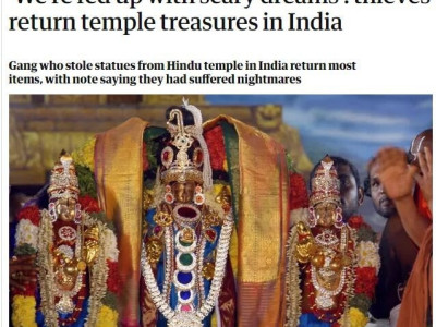 사원의 조각상을 훔친 도둑이 되돌려 준 이유