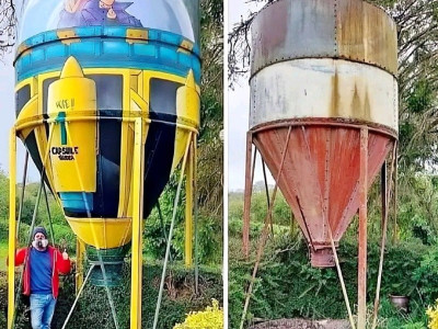 낡은 물탱크의 놀라운 변신