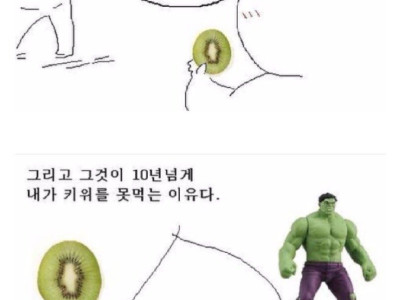 보고나면 키위를 먹기 힘들어지는 만화