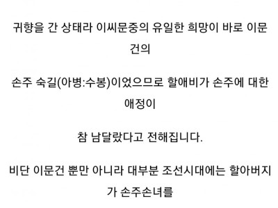 조선시대 육아일기