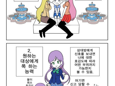 쪽 당하는 능력 vs 쪽 하는 능력 만화