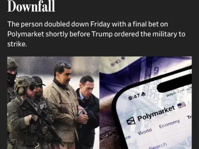 "마두로가 1월말까지 권력에서 물러날 것"에 베팅해 6억 범