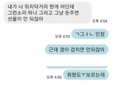 플스 몰래 산 매형
