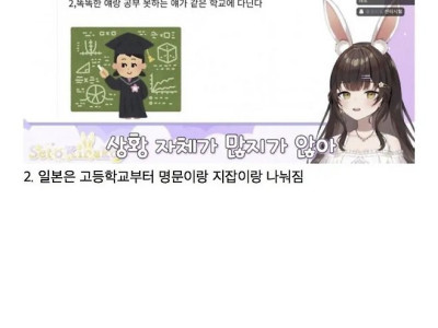 일본인 버튜버가 알려주는 애니와 현실의 차이
