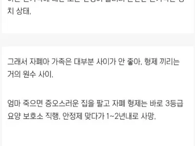 상류층 자폐 가족 절망편