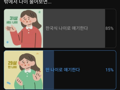 밖에서 나이 물어 보면 만나이 vs 한국식 나이
