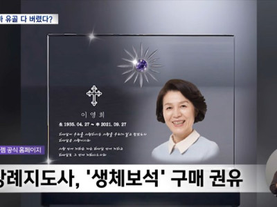 엄마 유골을 멋대로 버린 보람상조.