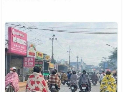 극심한 추위에 시달리는 베트남 사람들