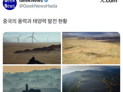 중국의 풍력과 태양력 발전 근황