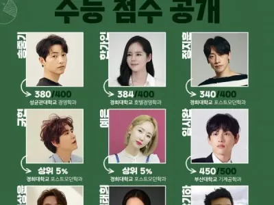 연예계 브레인들의 수능 점수 공개