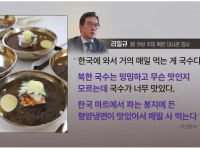 고위직 탈북자가 매일 먹는다는 음식