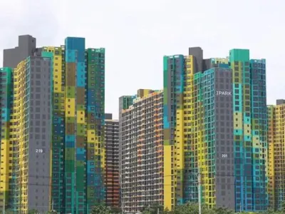 국내에서 도색이 가장 특이하다는 아파트