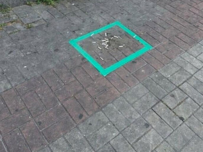 사회실험을 당한 길거리 흡연자들