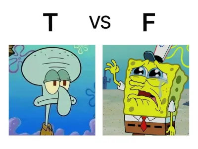 T와 F의 차이
