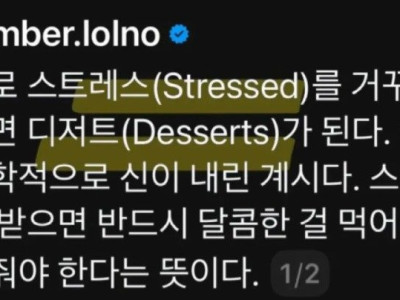 스트레스 받을때 디저트 먹어야 하는 이유