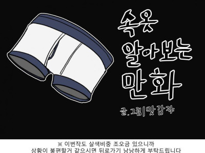 약후) 속옷 알아보는 만화