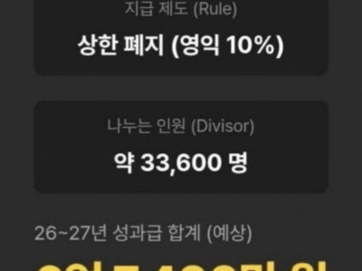 차원이 다른 하이닉스 성과급 근황