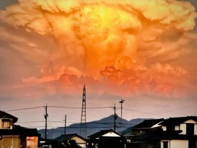 최근 일본에서 찍힌 신기한 구름