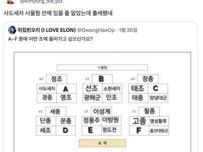 사도세자한테 너무한거 아닌가 싶은 드립