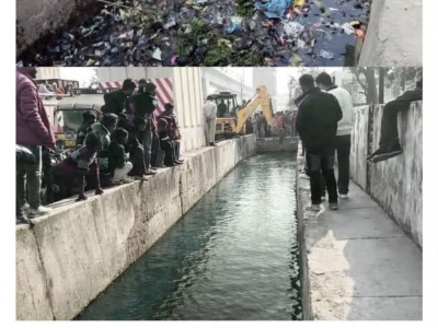 방치된 더러운 하수구를 공권력으로 세 시간 만에 깔끔하게 청소한 방법