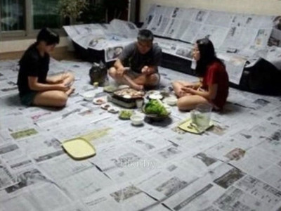 신문지 삼겹살 레전드