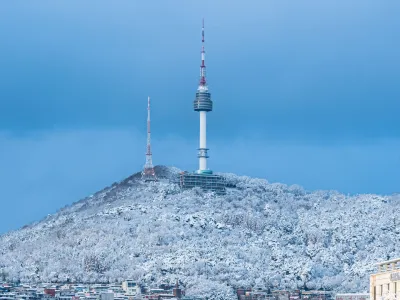 레딧에서 반응 핫한 눈 내린 남산 풍경