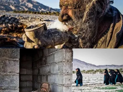 60년만에 샤워한 노인