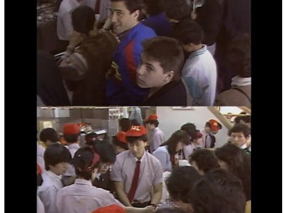 1988년 압구정에 맥도날드가 처음 개장했을때