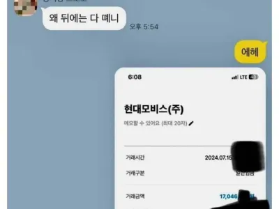 와이프한테 성과금 1700만원 보내고 욕먹는 남편