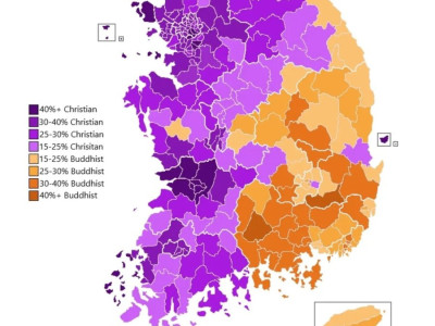 대한민국 종교 지도
