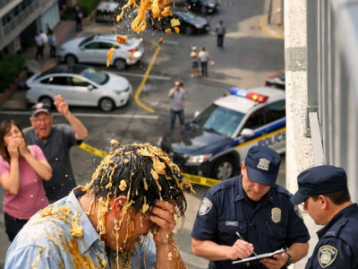 마른하늘에 라면국물…안동 15층 아파트서 컵라면 '휙', 행인 봉변