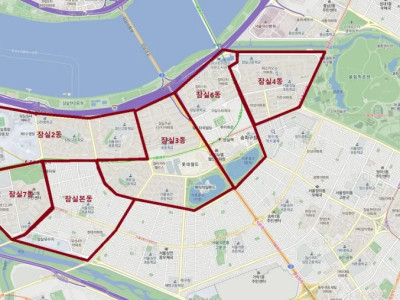 잠실이 서울 유일한 8각형 동네