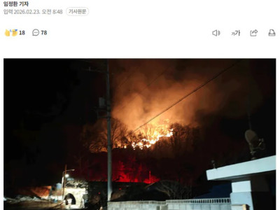 “추워서 낙엽 태워” 단양산불 80대 용의자 긴급체포