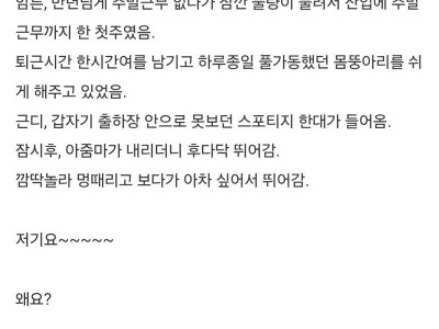 역수입) 회사내 무단주차 혼내준 썰