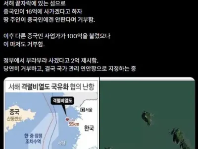 중국인이 사가려고 한 서해 국내 섬