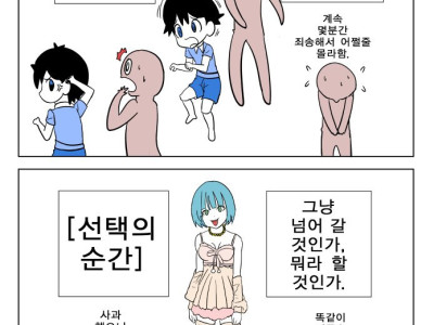 이 상황 넘어갈 수 있다 vs 아니다 만화