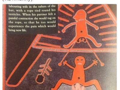 인디언들의 분만할 때 남편도 같이 하는 전통 ㄷㄷ