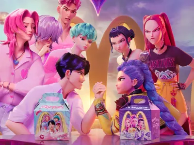 케데헌 콜라보 세트 판다는 미국 맥도날드