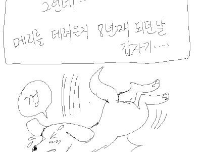 반려견 안락사 시키러 가는 만화